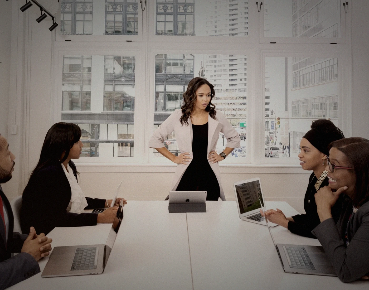 A senior leader taking ownership in a focused client work session