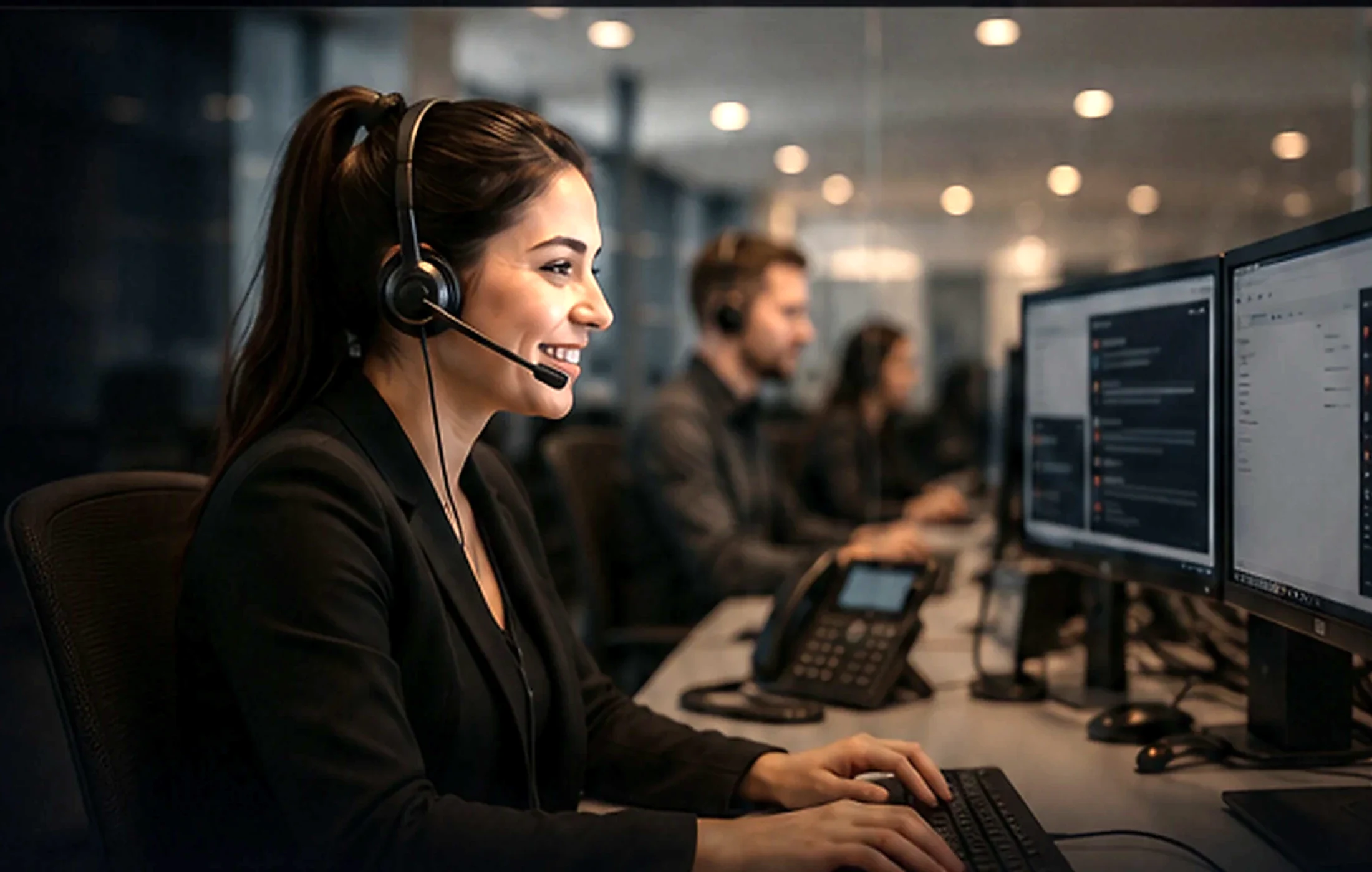 N8 support professionals working in a modern service operation