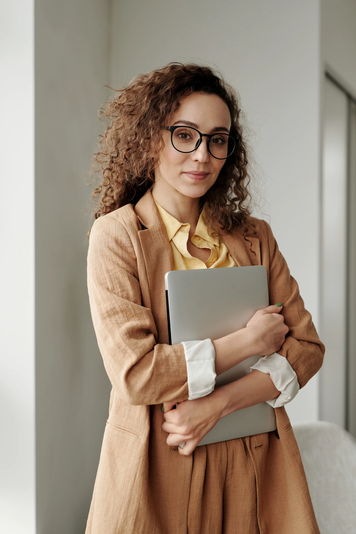 A confident professional woman ready to work